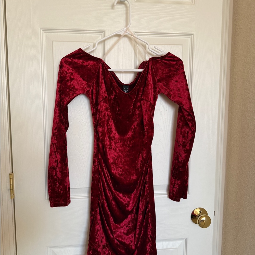 Windsor Rich Red Velvet Dress